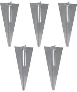 vidaXL Chain Link Fence with Posts Spike Galvanised Steel 1.25×15 m