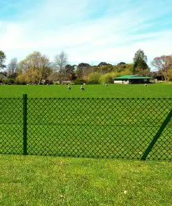 vidaXL Chain Link Fence with Posts Spike Galvanised Steel 1.5×15 m