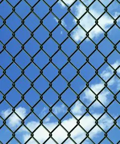 vidaXL Chain Link Fence with Posts Spike Galvanised Steel 1.5×15 m