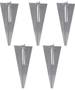 vidaXL Chain Link Fence with Posts Spike Galvanised Steel 1.5×15 m