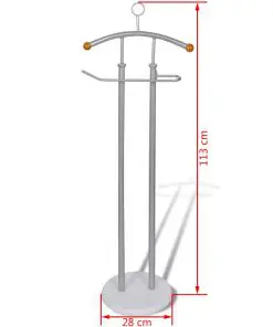 vidaXL Valet Stand Coat Shirt Organiser Metal Frame