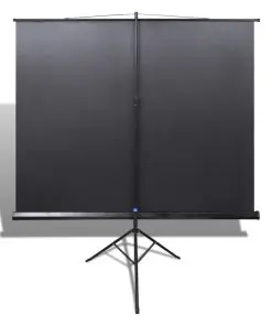Manual Projection Screen with Height Adjustable Stand 160 x 160 cm 1:1