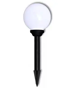 vidaXL Garden Path Solar Ball Light LED 20cm 3pcs with Ground Spike