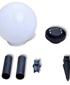 vidaXL Garden Path Solar Ball Light LED 20cm 3pcs with Ground Spike