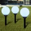 vidaXL Garden Path Solar Ball Light LED 20cm 3pcs with Ground Spike