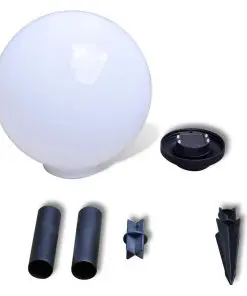 vidaXL Garden Path Solar Ball Light LED 30cm 2pcs with Ground Spike
