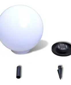 vidaXL Garden Path Solar Ball Light LED 40cm 1pcs with Ground Spike