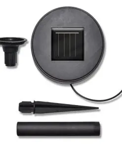 vidaXL Solar Bowl 3 LED Garden Lights with Spike Anchors & Solar Panel