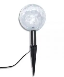 vidaXL Solar Bowl 3 LED Garden Lights with Spike Anchors & Solar Panel