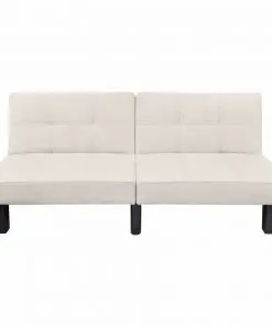 vidaXL Sofa Bed Adjustable Beige