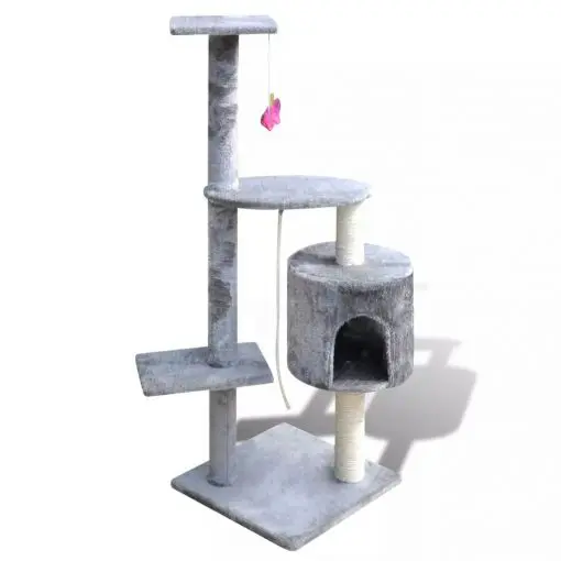 Cat Tree Cat Scratching Post 114 cm 1 Condo Grey