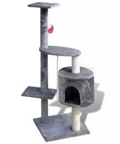 Cat Tree Cat Scratching Post 114 cm 1 Condo Grey