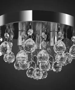 Pendant Ceiling Lamp Crystal Design Chandelier Chrome