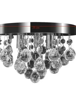 Pendant Ceiling Lamp Crystal Design Chandelier Chrome