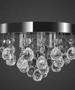 Pendant Ceiling Lamp Crystal Design Chandelier Chrome