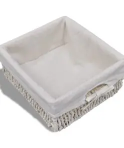 vidaXL Storage Bench White 62x33x42 cm Paulownia Wood