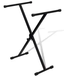 Adjustable Single Braced Keyboard Stand X-Frame