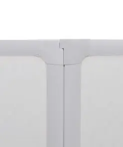 Shower Bath Screen Wall 140 x 168 cm 7 Panels Foldable with Towel Rack