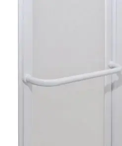 Shower Bath Screen Wall 140 x 168 cm 7 Panels Foldable with Towel Rack