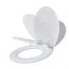 vidaXL Toilet Seats with Soft Close Lids MDF White