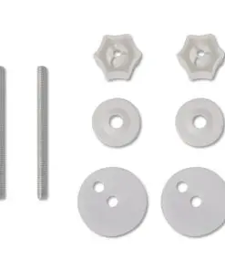 vidaXL Toilet Seats with Soft Close Lids MDF White