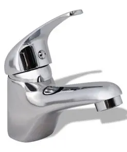 vidaXL Basin Mixer Tap Chrome