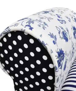 Patchwork Bench Country Living Style Blue & White