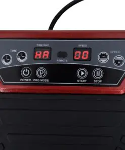 Fitness Vibration Plate Small 200 W with Belts Red