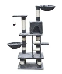 Cat Play Tree 122 cm Grey Plush