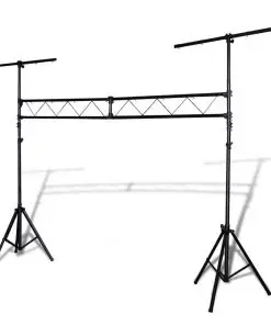 vidaXL Portable Lighting Truss System with 2 Tripods 3 m