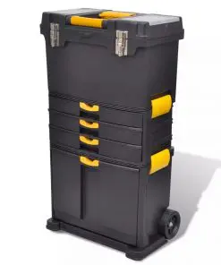 vidaXL Tool Case Chest Tool Trolley Portable