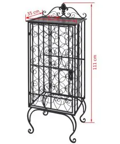 vidaXL Wine Rack for 28 Bottles Metal