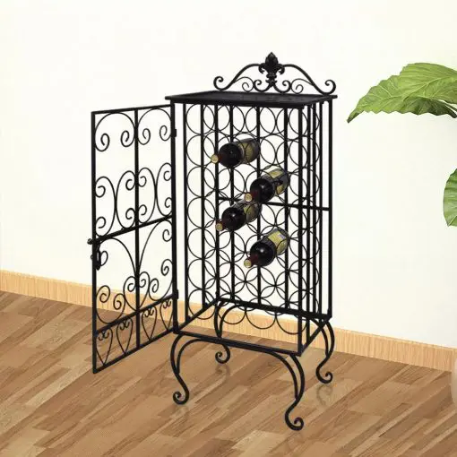 vidaXL Wine Rack for 28 Bottles Metal