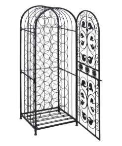 vidaXL Wine Rack for 45 Bottles Metal