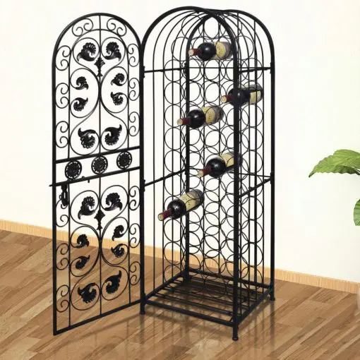 vidaXL Wine Rack for 45 Bottles Metal