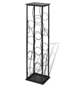 vidaXL Wine Rack for 8 Bottles Metal