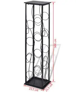 vidaXL Wine Rack for 8 Bottles Metal
