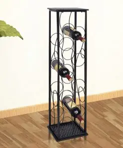 vidaXL Wine Rack for 8 Bottles Metal