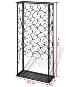 vidaXL Wine Rack for 28 Bottles Metal