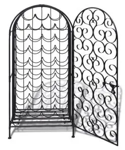 vidaXL Wine Rack for 35 Bottles Metal