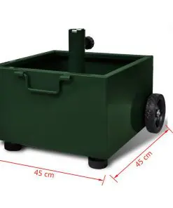 vidaXL Outdoor Umbrella Stand Green