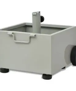 vidaXL Outdoor Umbrella Stand Plant Pot Grey