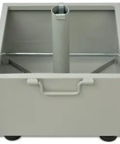 vidaXL Outdoor Umbrella Stand Plant Pot Grey