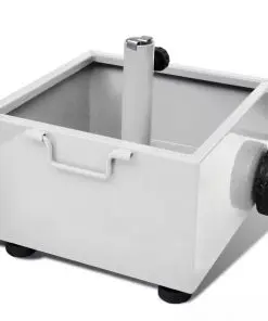 vidaXL Outdoor Umbrella Stand Plant Pot White