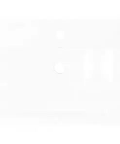 vidaXL Luxury Ceramic Basin Rectangular Sink White with Faucet Hole