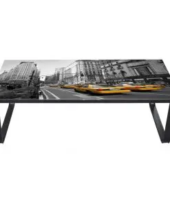 vidaXL Coffee Table with Glass Top Rectangular