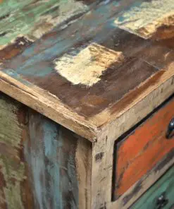 vidaXL Reclaimed Cabinet Solid Wood Multicolour with 16 Drawers