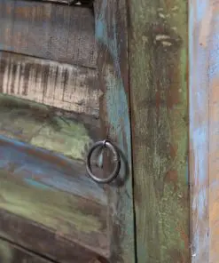 vidaXL End Table with 1 Drawer 1 Door Reclaimed Wood