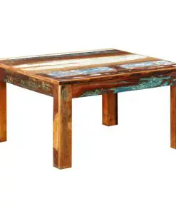 vidaXL Coffee Table Square Reclaimed Wood