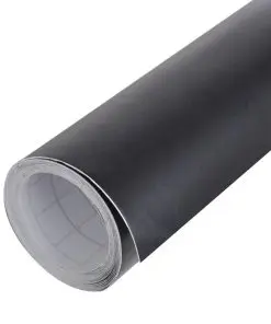vidaXL Car Film Matt Black 200 x 152 cm Waterproof Bubble Free